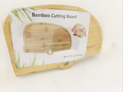 Happy Camper Bamboo Cutting Board