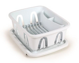 Camco Mini Dish Drainer & Tray - White