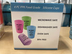 4 pc PPK Food Grade Silicone Cups