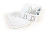 Camco Mini Dish Drainer & Tray - White