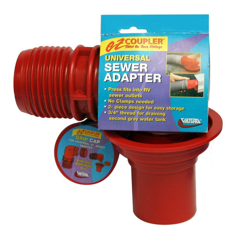 EZ Coupler Universal Sewer Adapter - Red