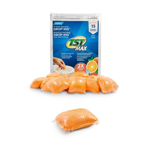 Camco TST Orange Drop-Ins - 15 / bag